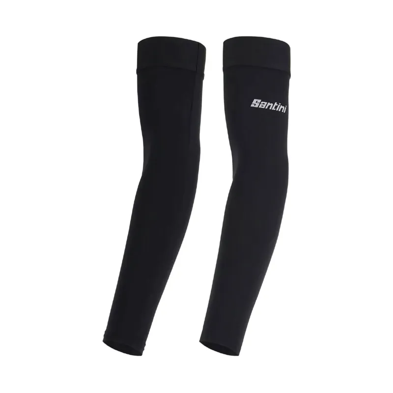 Santini Summer Arm Cooler Sun Protection Sleeves in Black